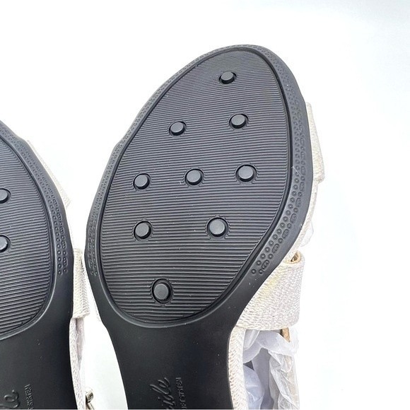 6.5W 6.5 W WIDE WIDE LifeStride Carlyle Textured Silver Block Heels Sandal Shoes - Picture 11 of 14